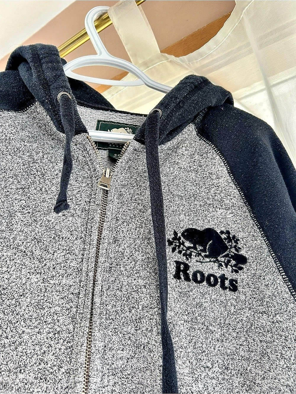 Men’s - Roots Color Block Zip Hoodie - Size Small - Picture 3 of 5